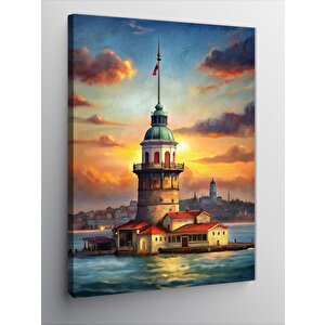 Kanvas Tablo İstanbul Kız Kulesi 70x100 cm