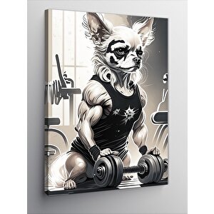 Kanvas Tablo Spor Yapan Köpek 50x70 cm