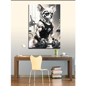 Kanvas Tablo Spor Yapan Köpek 50x70 cm