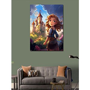 Kanvas Tablo Şato Ve Kız Çocuğu 50x70 cm