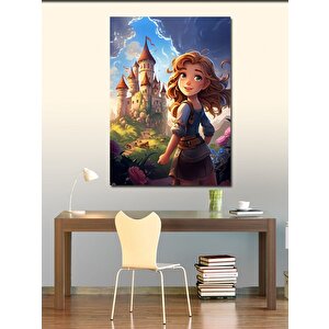 Kanvas Tablo Şato Ve Kız Çocuğu 50x70 cm