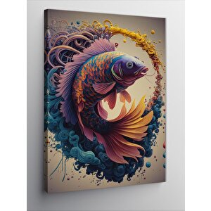 Kanvas Tablo Balık Burcu 70x100 cm