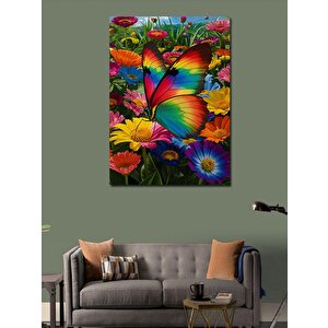Kanvas Tablo Renkli Kelebek 70x100 cm