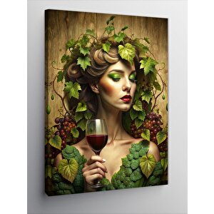 Kanvas Tablo Bağ Bozumu Ve Şarap 100x140 cm