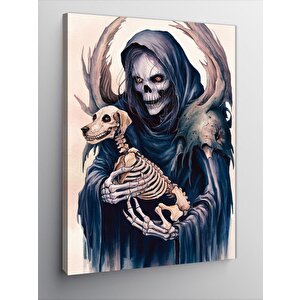 Kanvas Tablo Ölüm Meleği Ve Köpek 70x100 cm