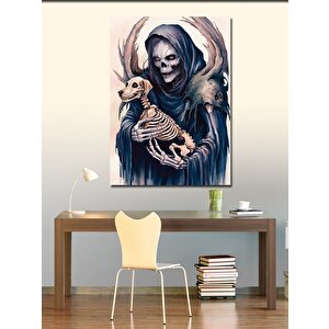 Kanvas Tablo Ölüm Meleği Ve Köpek 70x100 cm