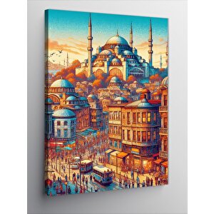 Kanvas Tablo İstanbul Art 100x140 cm