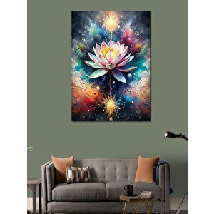 Kanvas Tablo Beyaz Lotus Çiçeği 70x100 cm