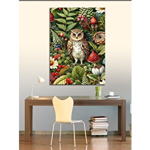 Kanvas Tablo Ormanda Baykuş 70x100 cm