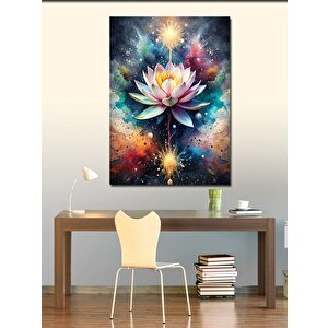 Kanvas Tablo Beyaz Lotus Çiçeği 100x140 cm