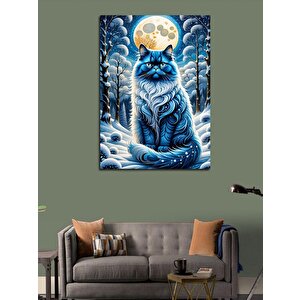 Kanvas Tablo Karlar Kedisi 70x100 cm