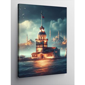 Kanvas Tablo İstanbul Kız Kulesi 70x100 cm