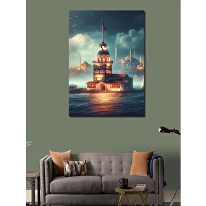 Kanvas Tablo İstanbul Kız Kulesi 70x100 cm
