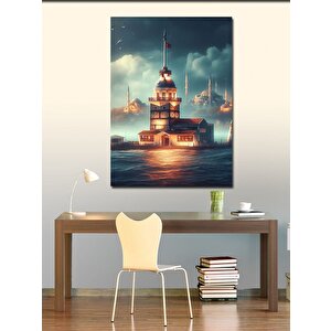 Kanvas Tablo İstanbul Kız Kulesi 70x100 cm