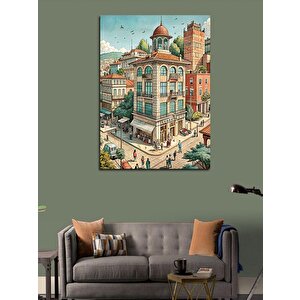 Kanvas Tablo Şehirde Hayat 70x100 cm