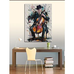 Kanvas Tablo Konturbas Çalan Adam 100x140 cm