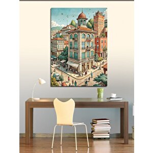 Kanvas Tablo Şehirde Hayat 50x70 cm