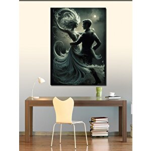 Kanvas Tablo Soyut Kadın Dans Eden Çift 100x140 cm