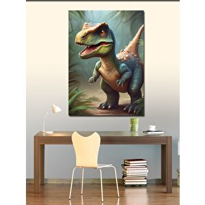 Kanvas Tablo Sevimli Dinozor 70x100 cm