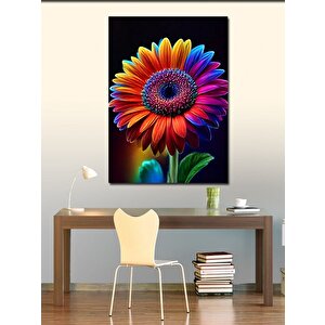 Kanvas Tablo Renkli Çiçek 70x100 cm