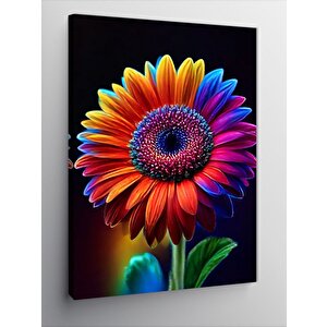 Kanvas Tablo Renkli Çiçek 100x140 cm