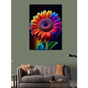 Kanvas Tablo Renkli Çiçek 100x140 cm