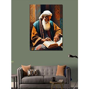 Kanvas Tablo Kitap Okuyan Adam