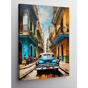Kanvas Tablo Küba Havana 70x100 cm