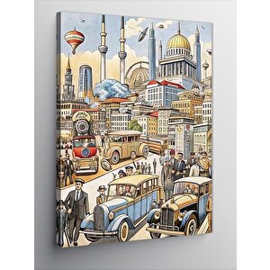 Kanvas Tablo Eski Zamanlarda İstanbul 70x100 cm