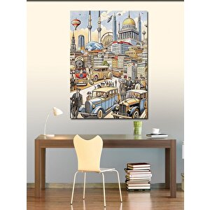 Kanvas Tablo Eski Zamanlarda İstanbul 100x140 cm