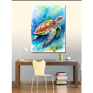 Kanvas Tablo Sevimli Caretta Caretta 100x140 cm