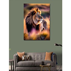 Kanvas Tablo Erkek Aslan 50x70 cm