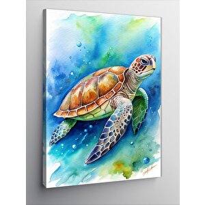 Kanvas Tablo Sevimli Caretta Caretta 70x100 cm