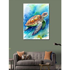 Kanvas Tablo Sevimli Caretta Caretta 70x100 cm