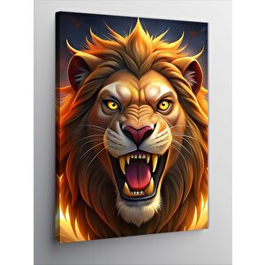 Kanvas Tablo Sevimli Aslan 70x100 cm
