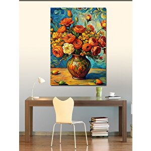 Kanvas Tablo Vazodaki Çiçekler 100x140 cm