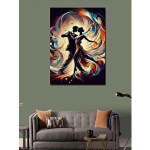 Kanvas Tablo Dans Eden Çift Soyut 70x100 cm