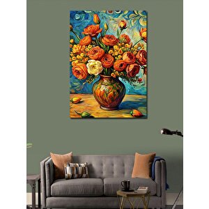 Kanvas Tablo Vazodaki Çiçekler 70x100 cm