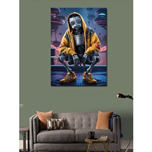 Kanvas Tablo Sevimli Robot 70x100 cm