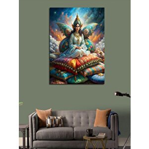 Kanvas Tablo Kelebek Kanatlı Kadın 70x100 cm