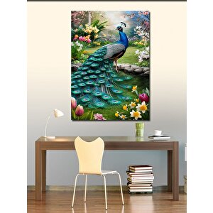 Kanvas Tablo Erkek Tavus Kuşu 70x100 cm