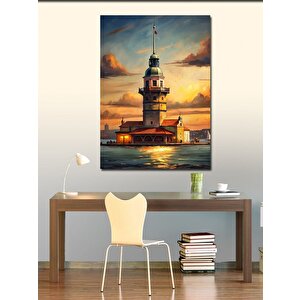 Kanvas Tablo İstanbul Galata Kulesi 100x140 cm