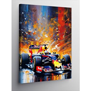 Kanvas Tablo Formula 1 Arabası Çizimi 100x140 cm