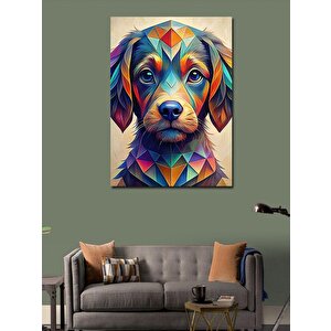 Kanvas Tablo Renkli Yavru Köpek 50x70 cm