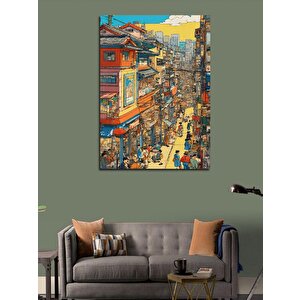 Kanvas Tablo Japonya'da Bir Sokak 70x100 cm
