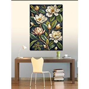 Kanvas Tablo Altın Çiçekler 100x140 cm