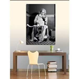 Kanvas Tablo Tuvalette Not Alan Einstein 70x100 cm