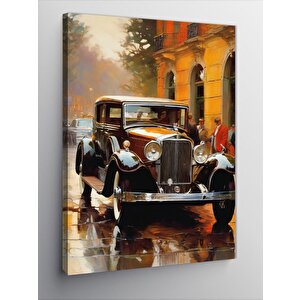 Kanvas Tablo Retro Klasik Araba 50x70 cm