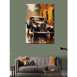 Kanvas Tablo Retro Klasik Araba 50x70 cm