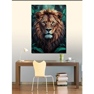 Kanvas Tablo Kral Aslan Kafası 70x100 cm